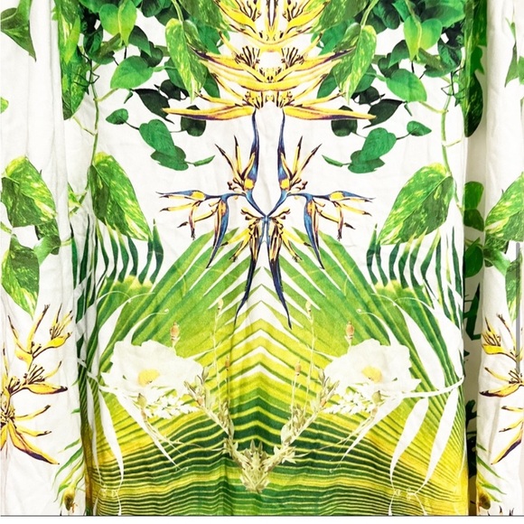 Alice + Olivia Trina Tropical Cutout Back Swing Shift Abstract Print Dress - Picture 6 of 7